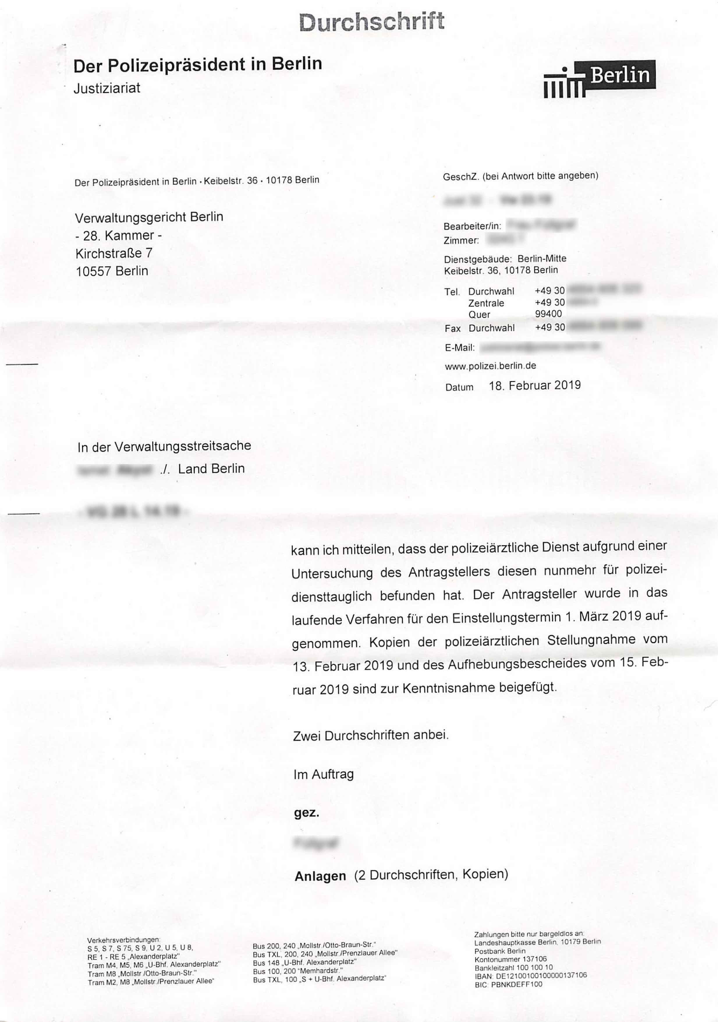 Pdv 300 Polizeidiensttauglichkeit Einstellungstest